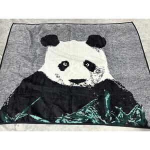 Panda, Flannel Blanket, 58x46", Plaid, Cozy Warm Decor, Vintage, ~ 251227-WH 770